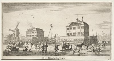 Erilaisia ​​laivoja ja Amsterdamin näkymiä (Verscheÿde Ships ja Gesichten van Amstelredam), osa III: De Block-huÿsen tekijältä Reinier Nooms, called Zeeman