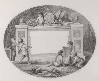 Kauppakortti, 1800-luku. tekijältä Reinier Vinkeles