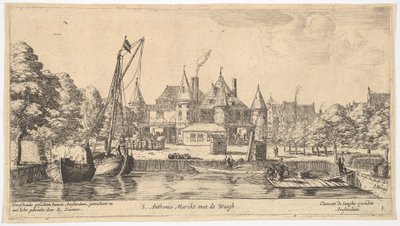 S. Anthonis Marckt de Waeghin kanssa, 1600-luku. tekijältä Reinier Zeeman