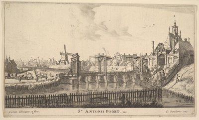 St. Antonis Poort, Amsterdam, 1600-luvun puoliväli. tekijältä Reinier Zeeman