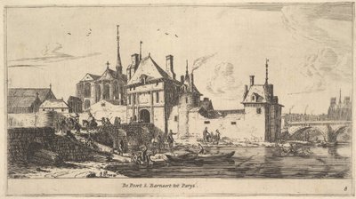 Pyhän Bernardin sisäänkäynnin portti Pariisissa, 1600-luku. tekijältä Reinier Zeeman