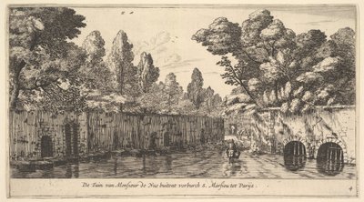 M. de Nuen puutarha S. Marceaun esikaupunkialueen ulkopuolella lähellä Pariisia, 1600-luku. tekijältä Reinier Zeeman