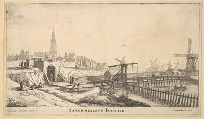 Zaagmolenin portti, 1600-luku. tekijältä Reinier Zeeman