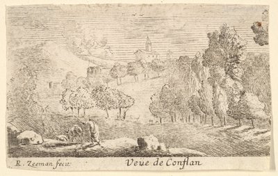 Veüe de Conflans, 1600-luvun puoliväli. tekijältä Reinier Zeeman