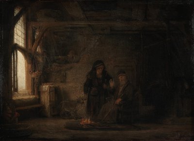 Tobiaksen vaimo ja vuohi tekijältä Rembrandt
