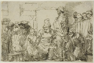Cristo Sentado Disputando com os Médicos finlandês tekijältä Rembrandt Harmensz. van Rijn