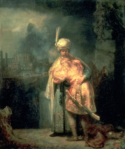 Daavid ja Joonatan tekijältä Rembrandt van Rijn