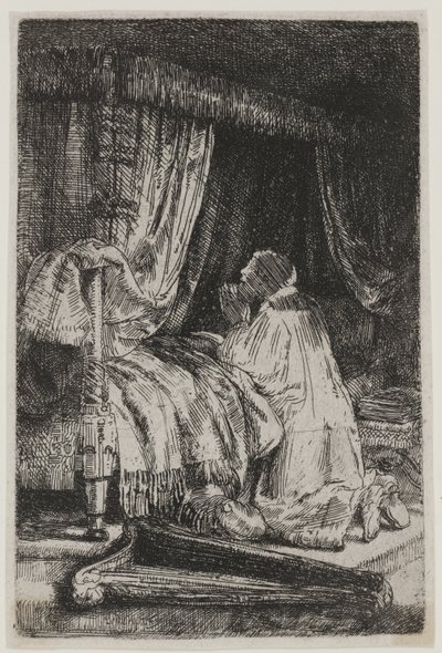 Daavid rukouksessa tekijältä Rembrandt van Rijn