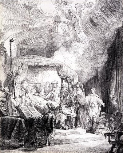 Neitsyen kuolema (kynä ja muste paperille) tekijältä Rembrandt Harmensz. van Rijn