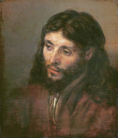 Kristuksen pää, n. 1648 (öljy kankaalle) tekijältä Rembrandt van Rijn