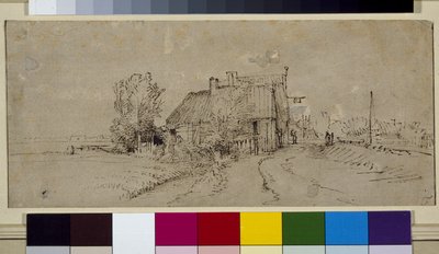 Vaaka (kynä ja muste paperille) tekijältä Rembrandt Harmensz. van Rijn