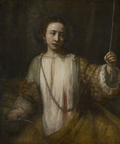 Lucretia tekijältä Rembrandt Harmensz. van Rijn