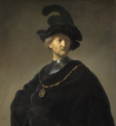 Vanha mies kultaketjulla tekijältä Rembrandt van Rijn