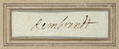 "Rembrandt" (muste paperille) tekijältä Rembrandt Harmensz. van Rijn