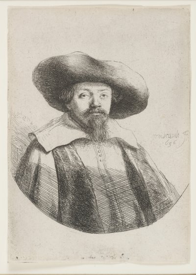 Samuel Manasseh Ben Israel, juutalainen kirjailija tekijältä Rembrandt van Rijn