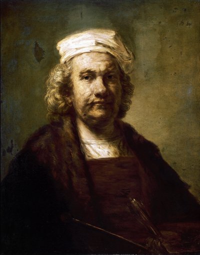 Omakuva. (öljy kankaalle tekijältä Rembrandt van Rijn