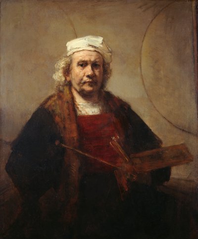 Omakuva, n. 1665 (öljy kankaalle) tekijältä Rembrandt Harmensz. van Rijn