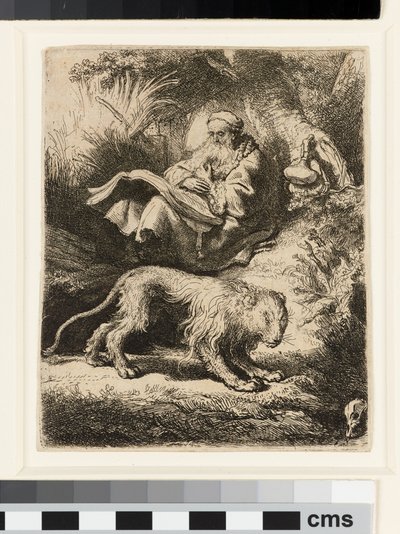 St. Jerome Reading tekijältä Rembrandt van Rijn