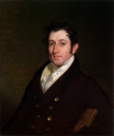 Eversti Mendes Cohen, noin 1838 (öljy kankaalle). tekijältä Rembrandt Peale