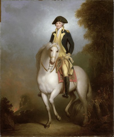 George Washingtonin ratsastusmuotokuva tekijältä Rembrandt Peale