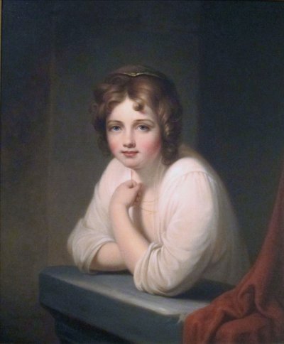 Tyttö ikkunan ääressä (Rosalba Peale) tekijältä Rembrandt Peale