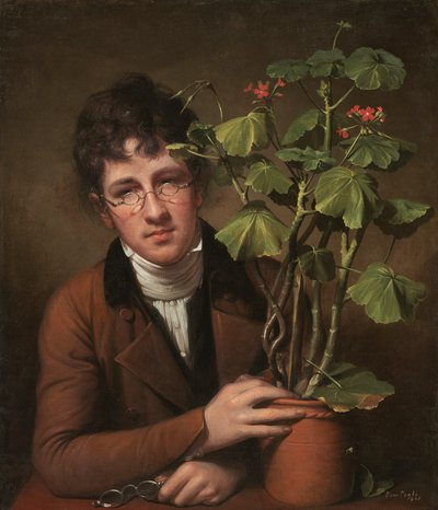 Rubens Peale geraniumin kanssa tekijältä Rembrandt Peale