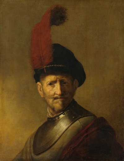 Miehen muotokuva, ehkä Rembrandtin isä, Harmen Gerritsz van Rijn tekijältä Rembrandt van Rijn (copy after)