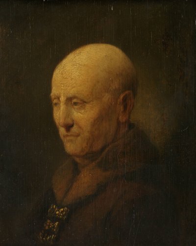 Miehen muotokuva, ehkä Rembrandtin isä, Harmen Gerritsz van Rijn tekijältä Rembrandt van Rijn (copy after)