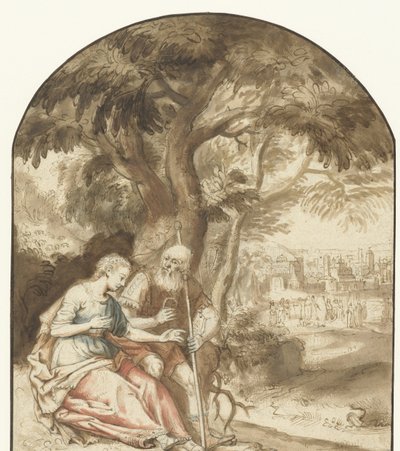 Juuda ja Tamar tekijältä Rembrandt van Rijn (school of)