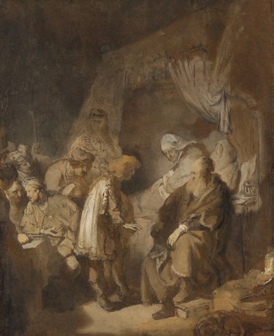 Joosef kertoi unistaan tekijältä Rembrandt van Rijn (signed by artist)