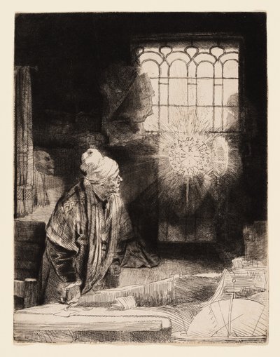 Tutkija tutkimuksessaan (Faust) tekijältä Rembrandt van Rijn