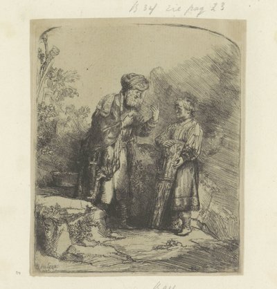 Abraham Izaakissa Kokoelma kahdeksankymmentäviisi alkuperäistä vedosta (sarjan nimi) tekijältä Rembrandt van Rijn