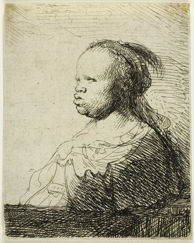 Afrikkalainen nainen tekijältä Rembrandt van Rijn