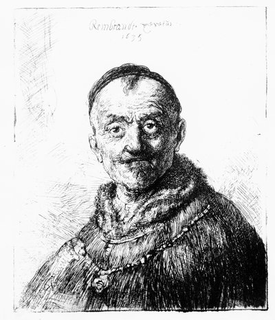 Itämainen pää, 1635 tekijältä Rembrandt van Rijn