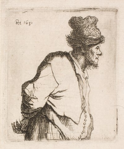Talonpoika kädet selässä tekijältä Rembrandt van Rijn