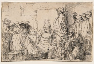 Kristus keskustelee oppineiden kanssa tekijältä Rembrandt van Rijn