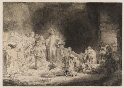 Kristus parantaa sairaita tekijältä Rembrandt van Rijn