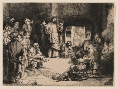 Kristus saarnaa tekijältä Rembrandt van Rijn