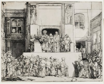 Kristus esitetään kansalle (Ecce Homo), 1655 tekijältä Rembrandt van Rijn