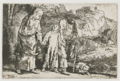 Kristus palaamassa temppelistä vanhempiensa kanssa Kristus palaamassa temppelistä vanhempiensa kanssa tekijältä Rembrandt van Rijn