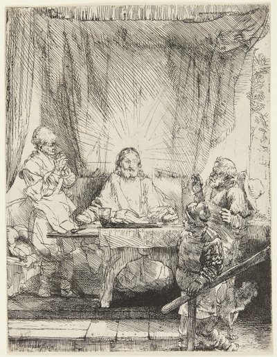 Kristus Emmauksessa tekijältä Rembrandt van Rijn