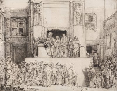 Kristus esitteli kansalle. 1655 tekijältä Rembrandt van Rijn
