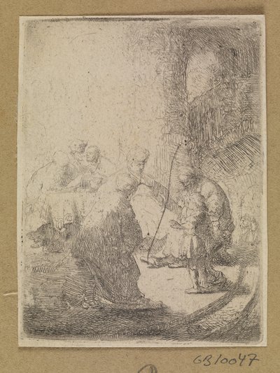 Kristus lapsena ja kirjanoppineet. Asetti tekijältä Rembrandt van Rijn
