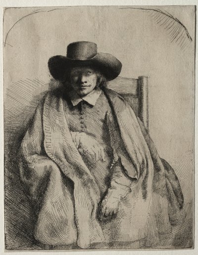 Clement de Jonghe, Printseller, 1651. tekijältä Rembrandt van Rijn
