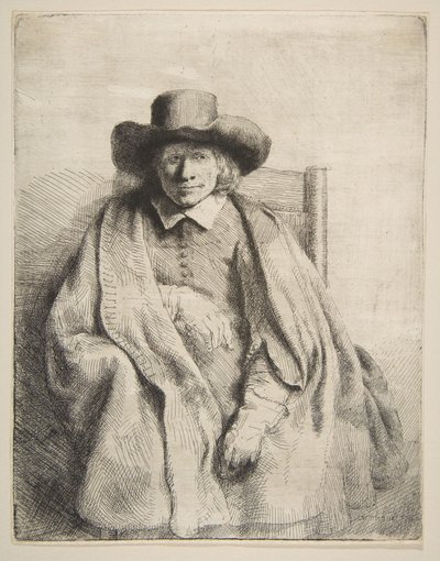 Clement de Jonghe, Printseller, 1651. tekijältä Rembrandt van Rijn