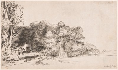 Puuryökkä Vistalla tekijältä Rembrandt van Rijn