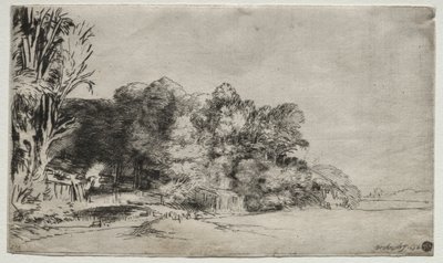 Puuryökkä Vistalla tekijältä Rembrandt van Rijn