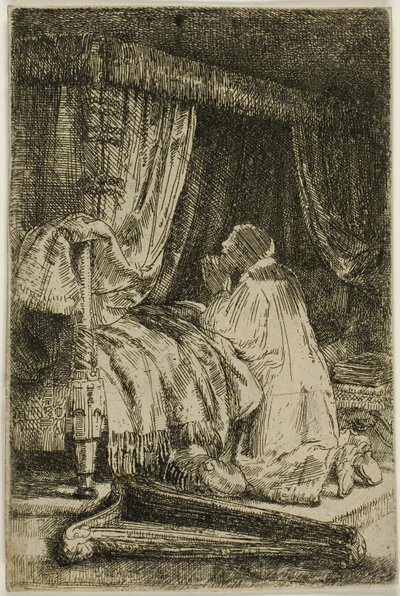 Daavid rukouksessa tekijältä Rembrandt van Rijn