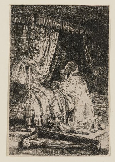 Rukoileva Daavid tekijältä Rembrandt van Rijn