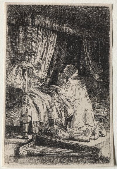 David rukouksessa, 1652. tekijältä Rembrandt van Rijn